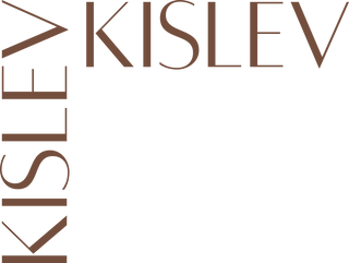 Kislev logo in brown on a white background